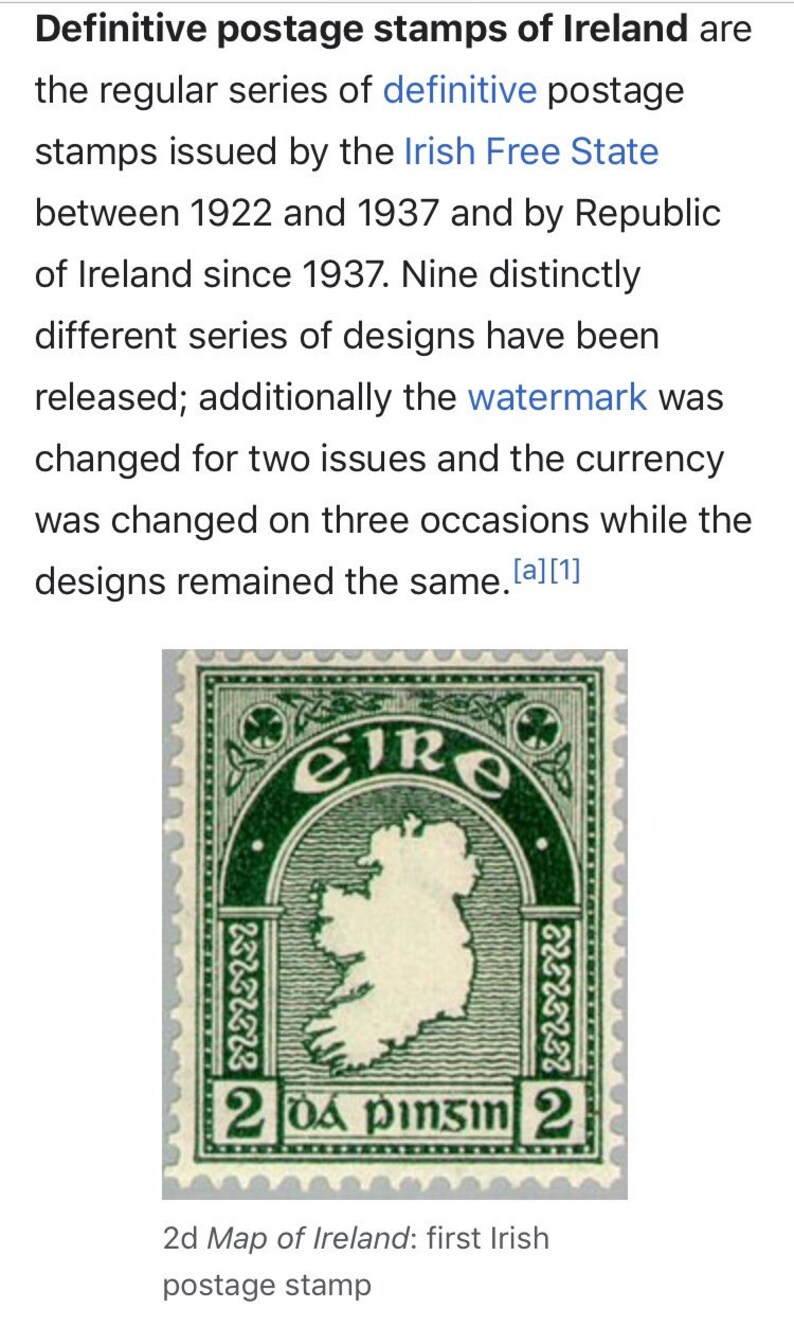 Ireland Vintage Postage Stamps Irish Rare Stamps Etsy Ireland Vintage Postage Stamps Irish Rare Stamps Etsy