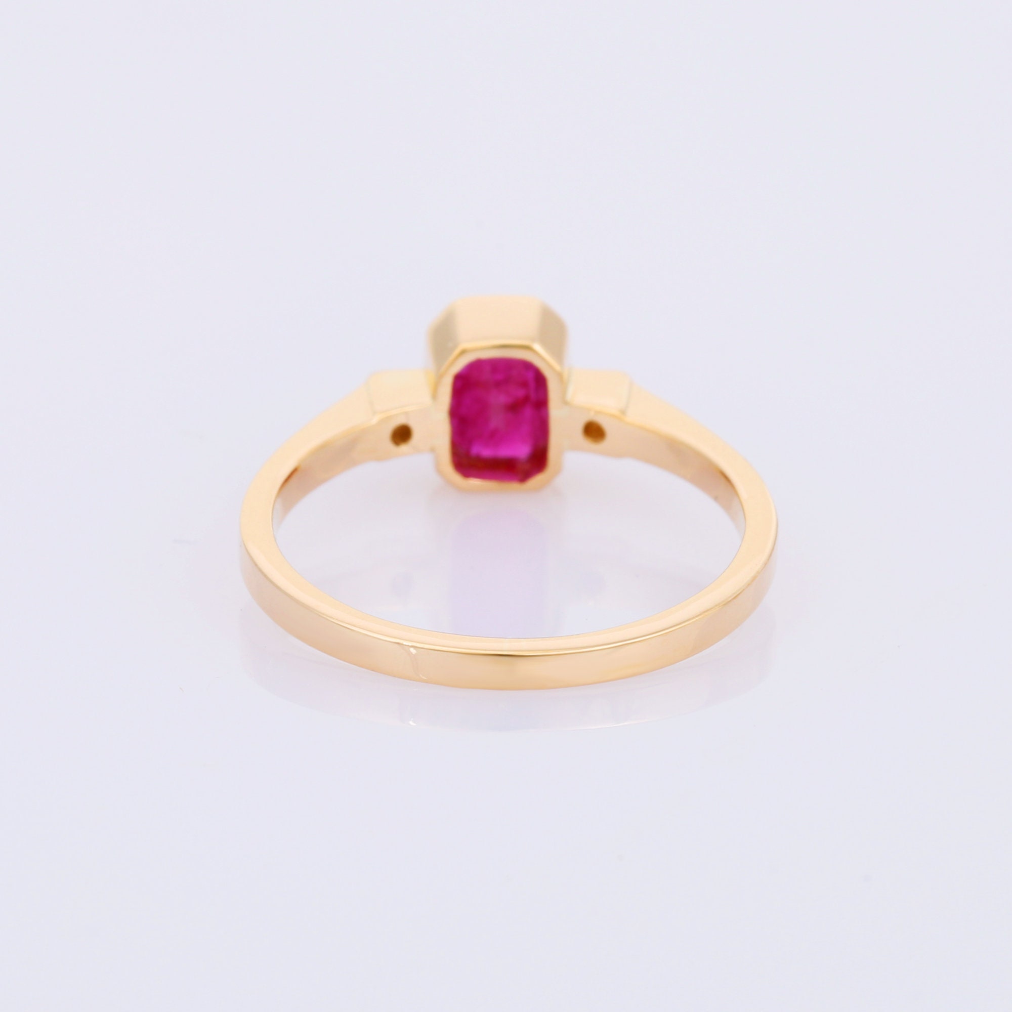 Natural Ruby 18K Yellow Gold Ring Amazing Hand Made Ring | Etsy