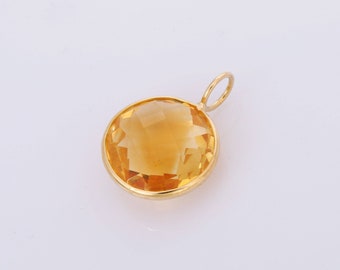 Citrine Pendant - Etsy