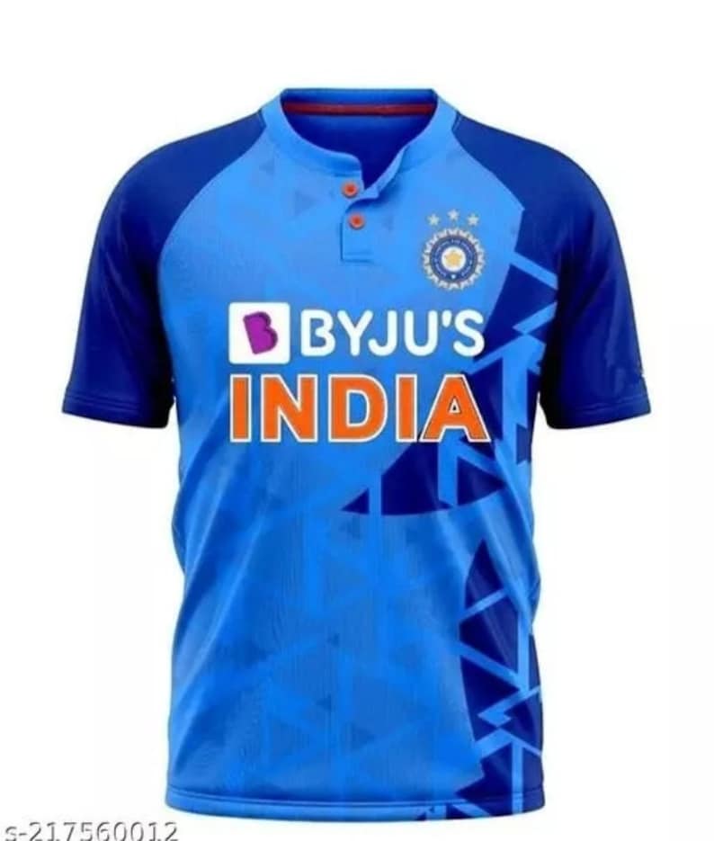 Indian Cricket Virat Kohli Jersey Polyester Team Cricket Etsy
