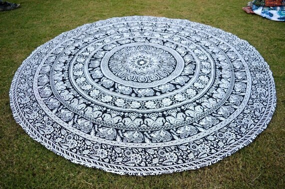 Indian Handmade Lord Wall Hanging Yoga Mat Ethnic Wall Hanging Tapestry Decor