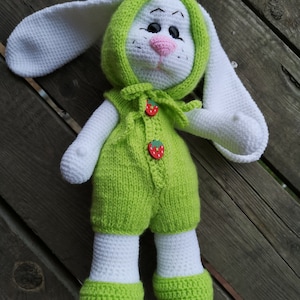 Crochet Bunny, Bunny Toy, Crochet Toy Amigurumi, Baptism gift, Crochet Baby Gift,Baby Shower Gift, Birthday Gift, Stuffed Animal Toy