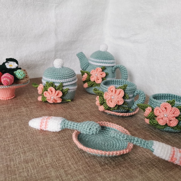 Crochet Tea Set Etsy