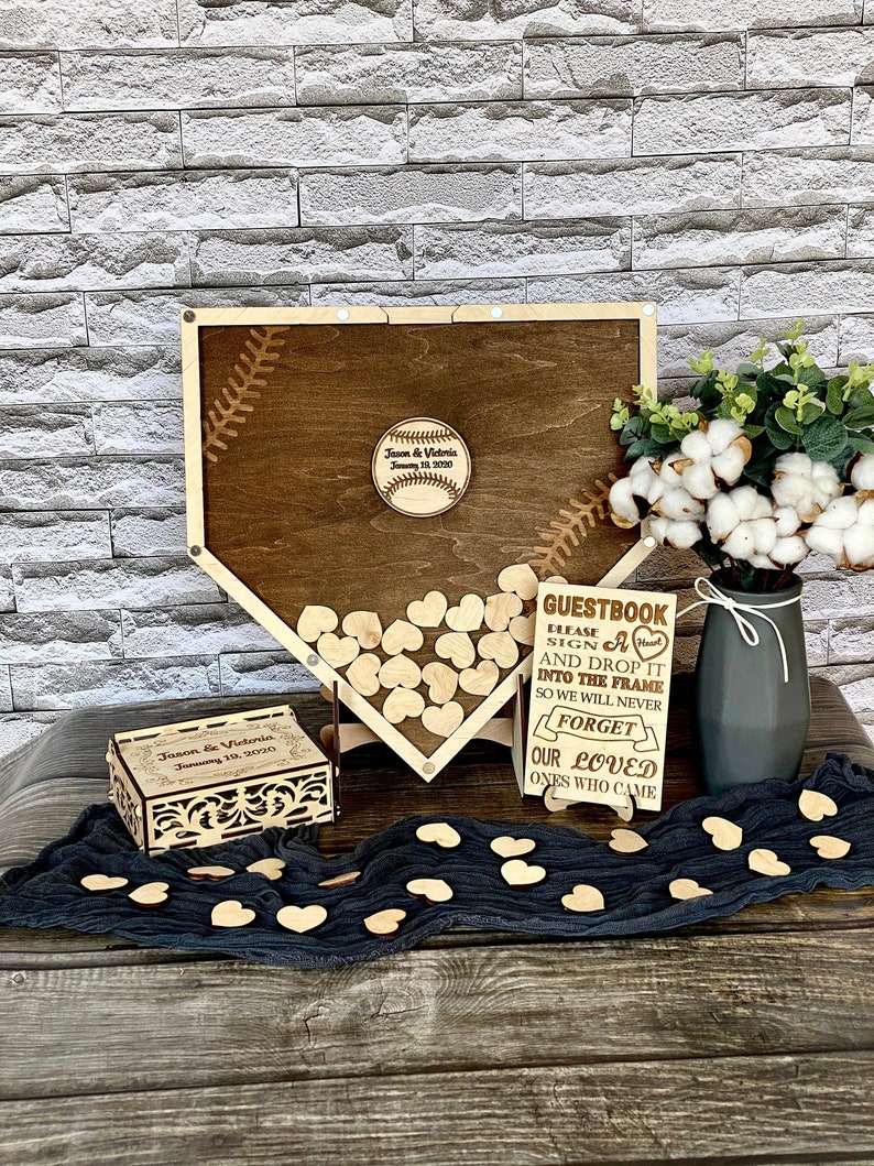 Baseball wedding Baseball birthday guest book Baseball Etsy