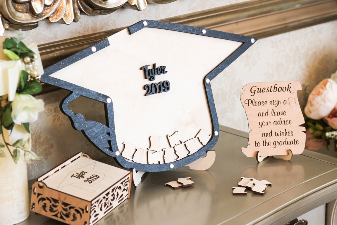 Graduation Guest Book Personalized w/ name Graduate Grad Etsy