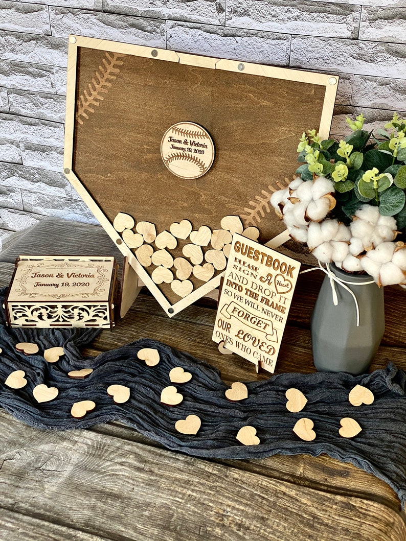 Baseball wedding Baseball birthday guest book Baseball Etsy