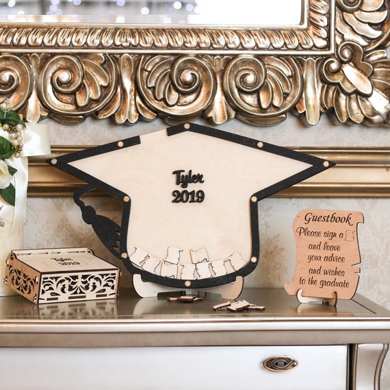 Graduation Guest Book Personalized w/ name Graduate Grad Etsy
