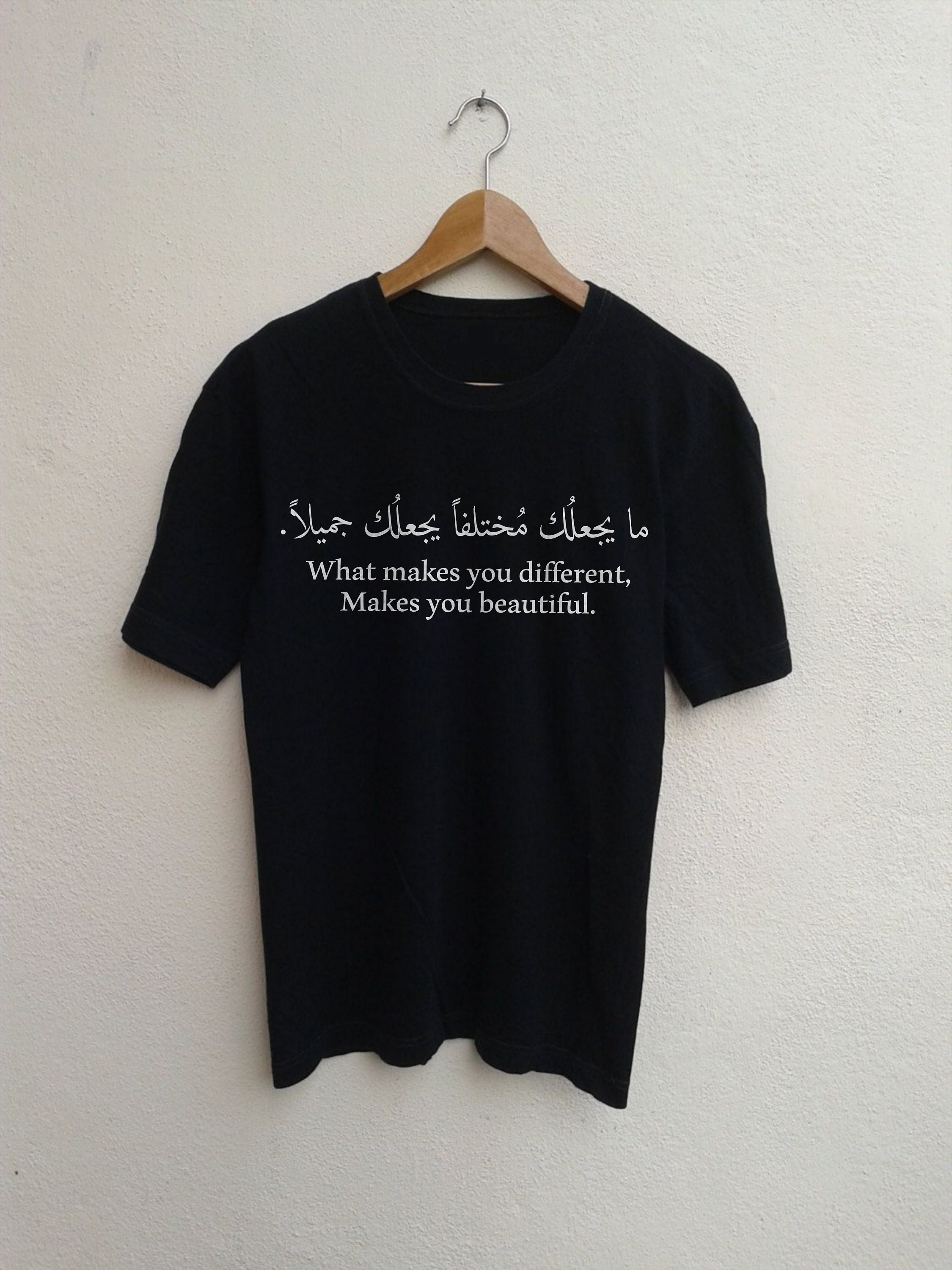 What Makes You Different Makes You Beautiful in Arabic Shirt Etsy