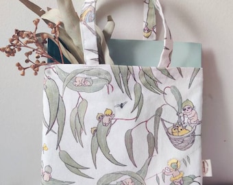 Gumnut Kids Mini Tote Bag, Kids Library Bag, Kids Mini Tote, 100% Cotton
