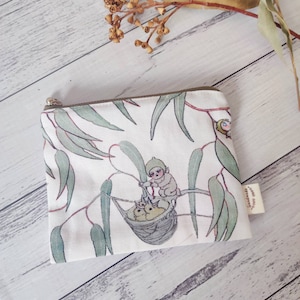 Gumnut Coin Purse, Zipper Coin Purse, Minimalist Coin Purse, Regalo para ella