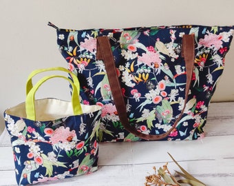 May Gibbs Native Berries Handbag, Aussie Tote Bag, Everyday Bag, Baby Bag, Handmade Bags