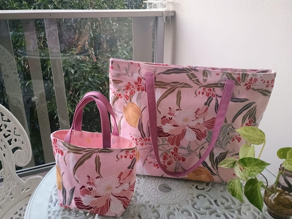 Aussie Native Flowers Tote Bag, Everyday Tote Bag, 100% cotton, Handmade in Australia