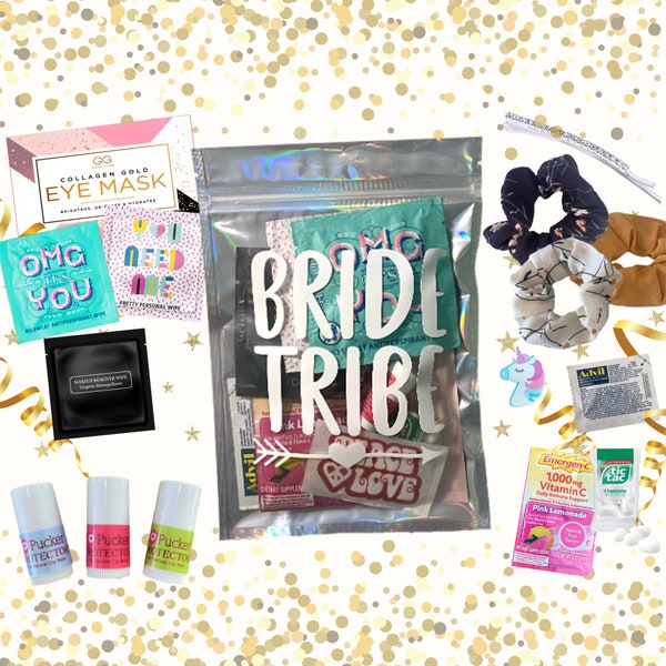 Hangover Recovery Kit, Bride Tribe, Glamour Recovery Kit, Bridal Party Gift, I Do Crew, Hangover Kit Bag, Bachelorette Party