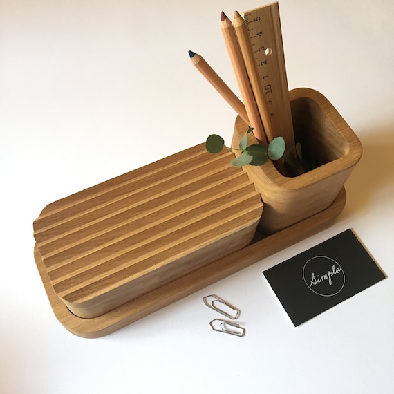 Wooden Desk Organizer Accessories Home Office Oak Wooden Desk Organizer Accessories