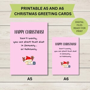 Tarjeta divertida de feliz Navidad - Descarga digital - Tarjeta con cita divertida - Tarjeta para hermana - Tarjeta navideña para esposa - Tarjeta navideña para mamá