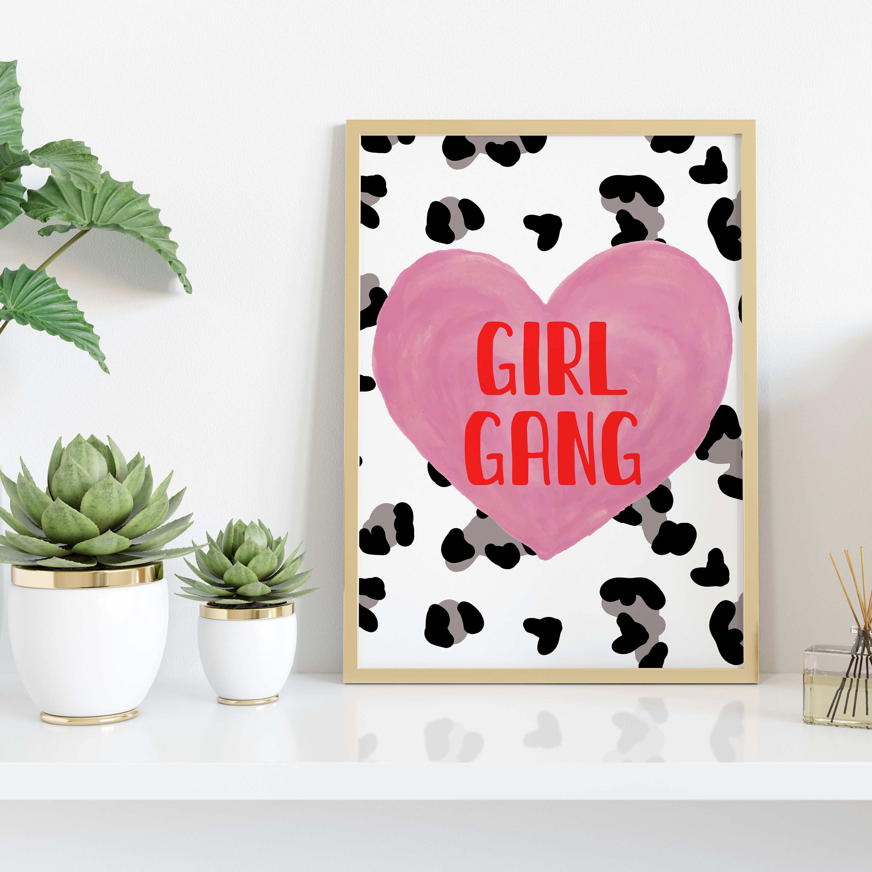 Girl Gang Print Girl Gang Wall Art Girls Bedroom Decor Etsy