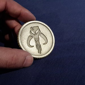 Sabacc Chip / Mandalorian Coin - metal-resin-blend - SOLO - Star Wars Inspired Credits