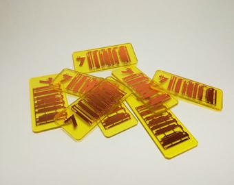 Republic Credits (Set of 10) - Star Wars Inspired Credit Chips - Sabacc Gaming Tokens - X-Wing Miniatures
