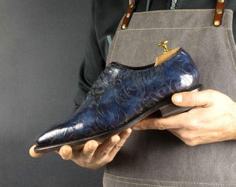 Zapatos Goodyear Welt con pátina del Museo del Océano Maorí, edición limitada