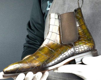 Croc Cairo Patina Chelsea Goodyear Welt Boot Limited Edition