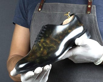 Zapatos Phobos Cezanne Wholecut Goodyear Welt Patina para hombre, edición limitada