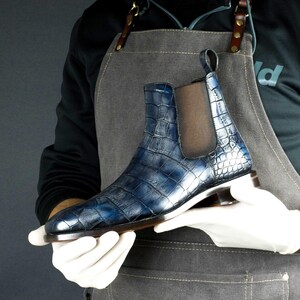 Men's Croc Dakar Patina Chelsea Goodyear Welt Boots Limited Edition