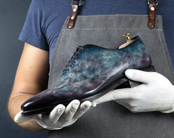 Zapatos Cygnus Cezanne Patina Wholecut Goodyear Welt para hombre, edición limitada