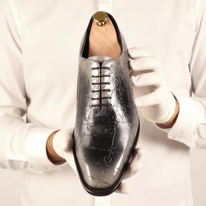 Men's Cartography Reverse Patina Wholecut Goodyear Welt Shoes Limited Edition