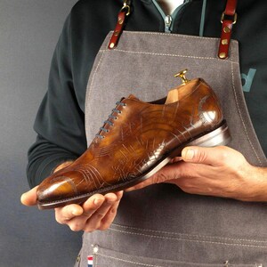 Men's Music Museum Patina Wholecut Goodyear Welt Shoes Limited Edition