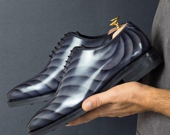 Zapatos Goodyear Welt con pátina gris Dune para hombre, edición limitada