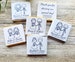 Personalised Chocolate Mr & Mrs Bride and Groom Couple Gay Wedding Party Favours, Neapolitan Squares Table Decorations 