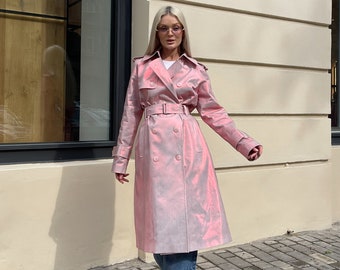 ジャケット・アウター AllSaints Brooke Trench Coat, Nude Pink AllSaints Brooke Trench Coat, Nude Pink