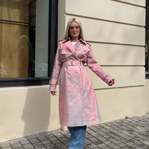 ジャケット・アウター Girly ribbon trench coat treat urself treat urself トレンチコート ジャケット・アウター