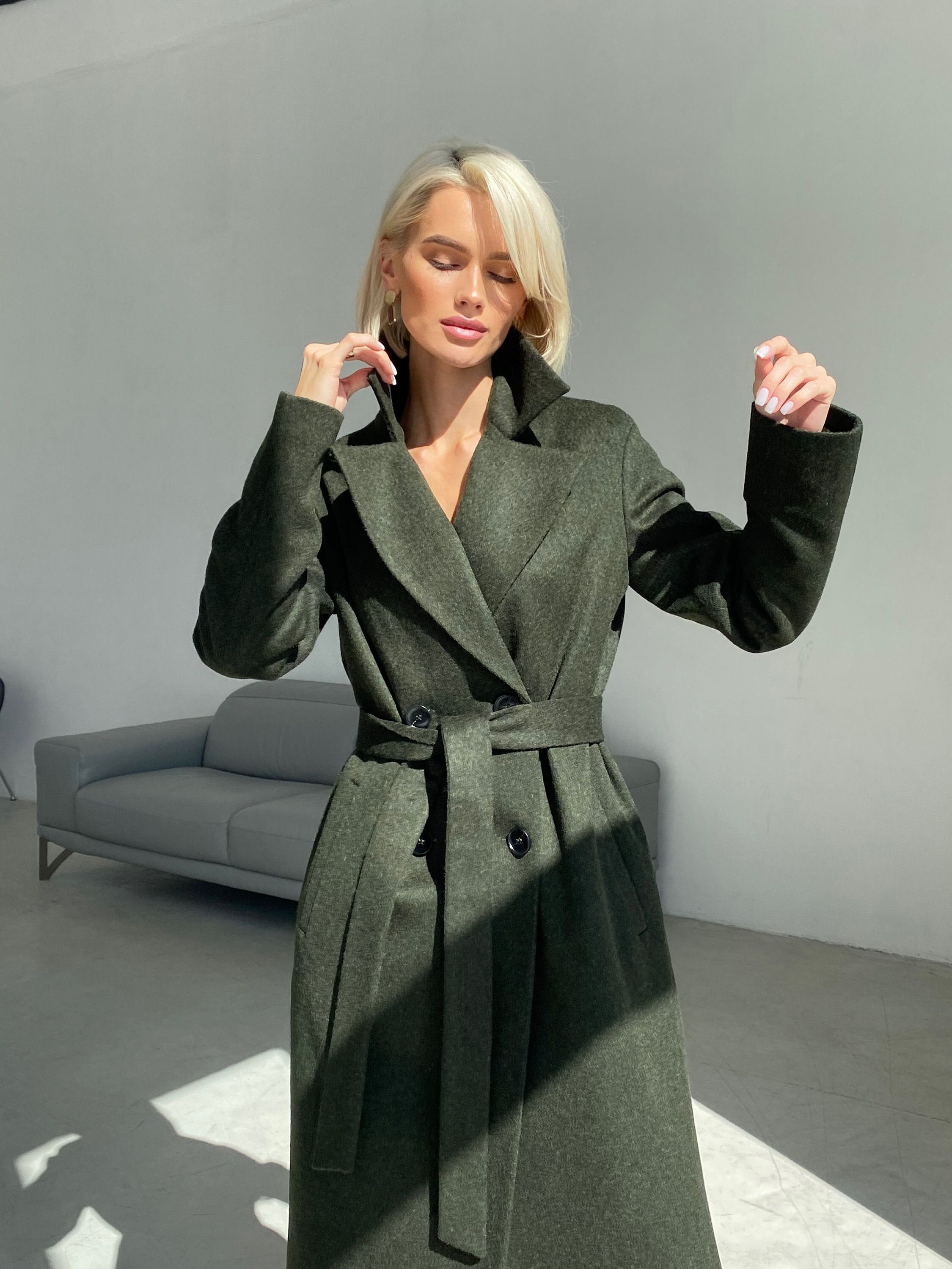 Hunter green winter coat Clearance