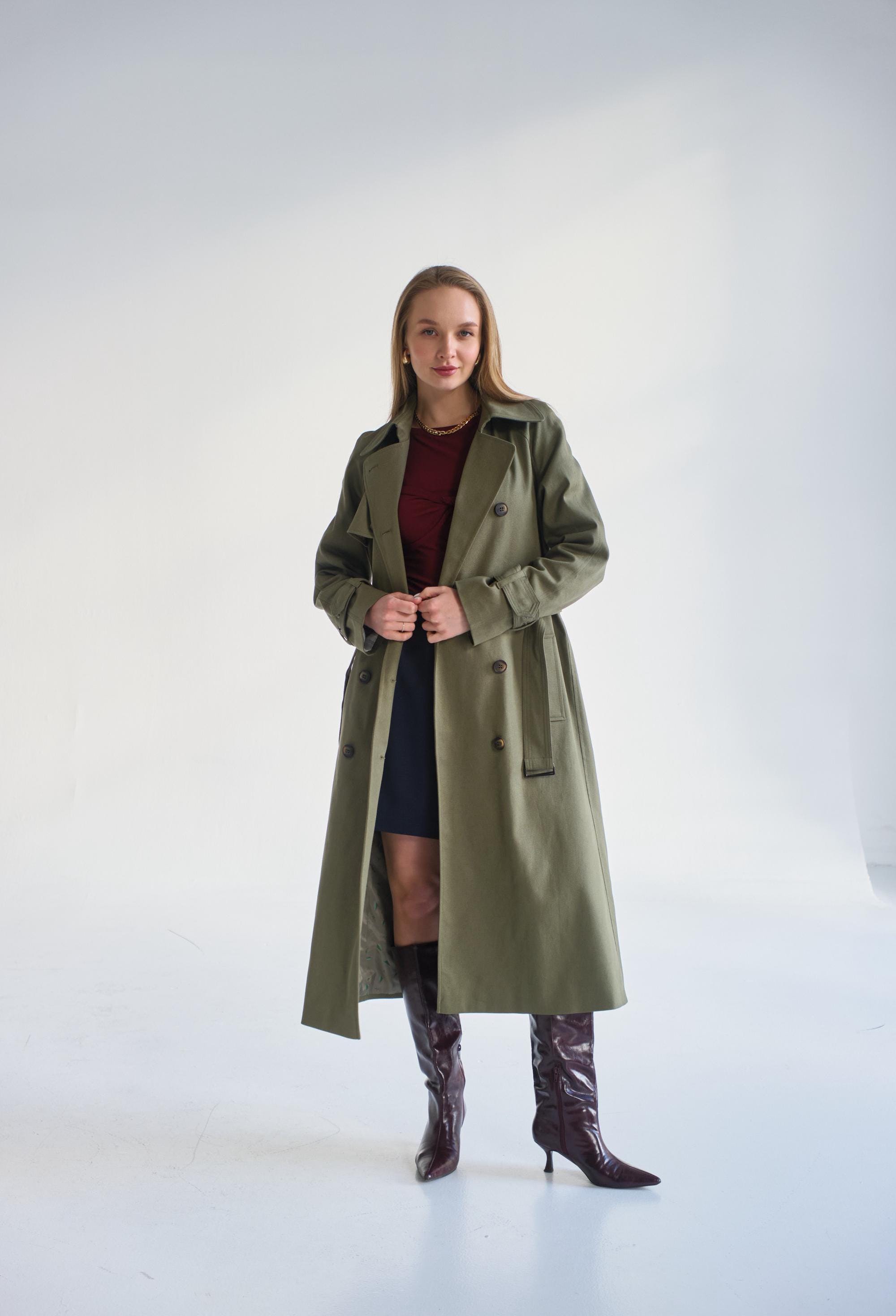 ジャケット・アウター vivastrange boutique phew long coat Velana Open V-line Trench Coat – Hudson & Mark