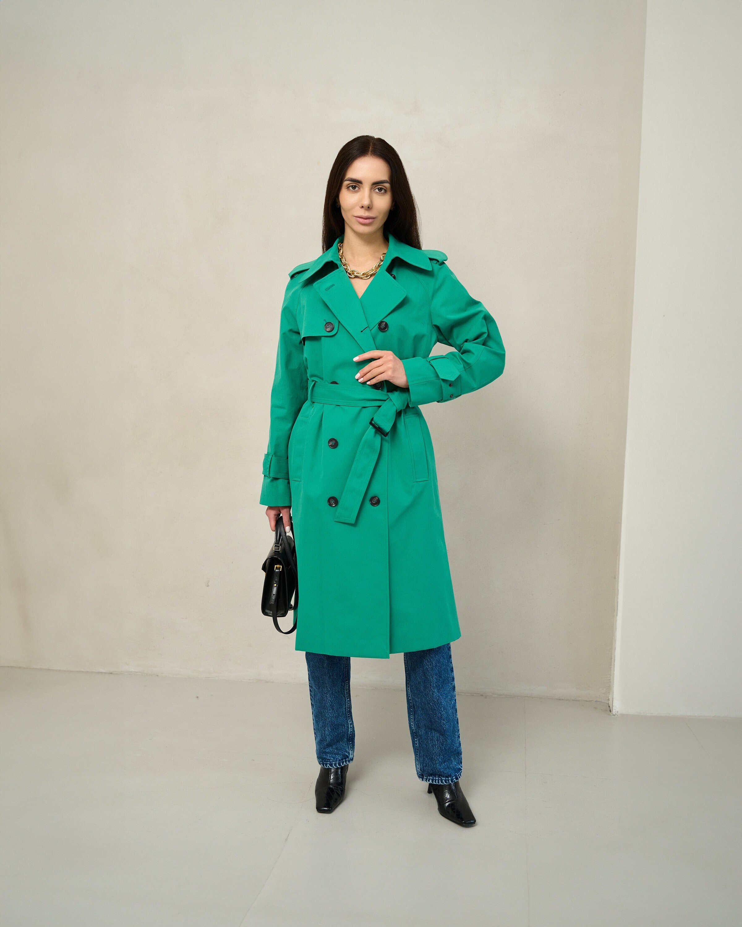 Kelly Green Raincoat Etsy