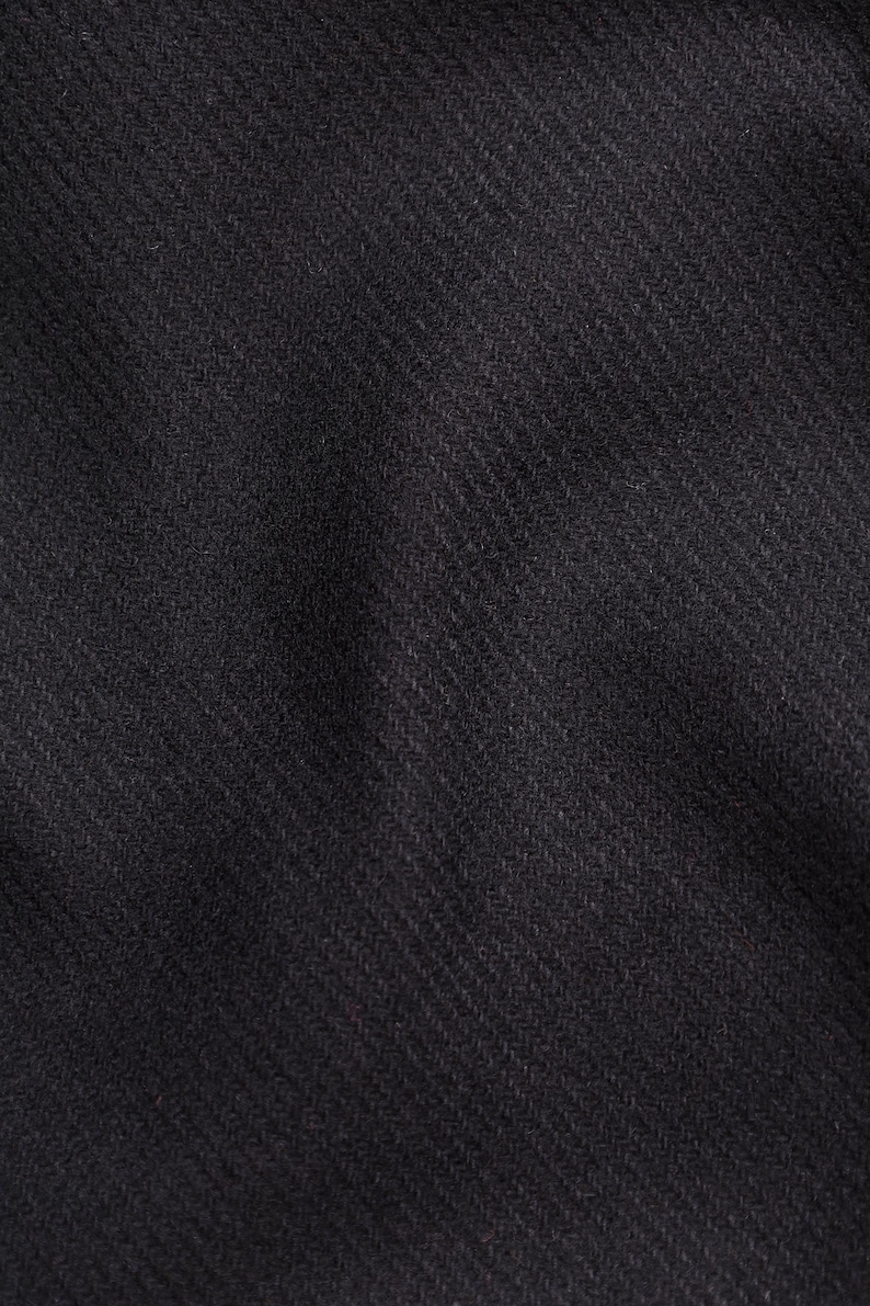 Black wool trench coat, Wool coat women, Winter trench coat, Warm winter coat, Oversized with belt, Raglan overcoat, Lined coat /Helen image 2