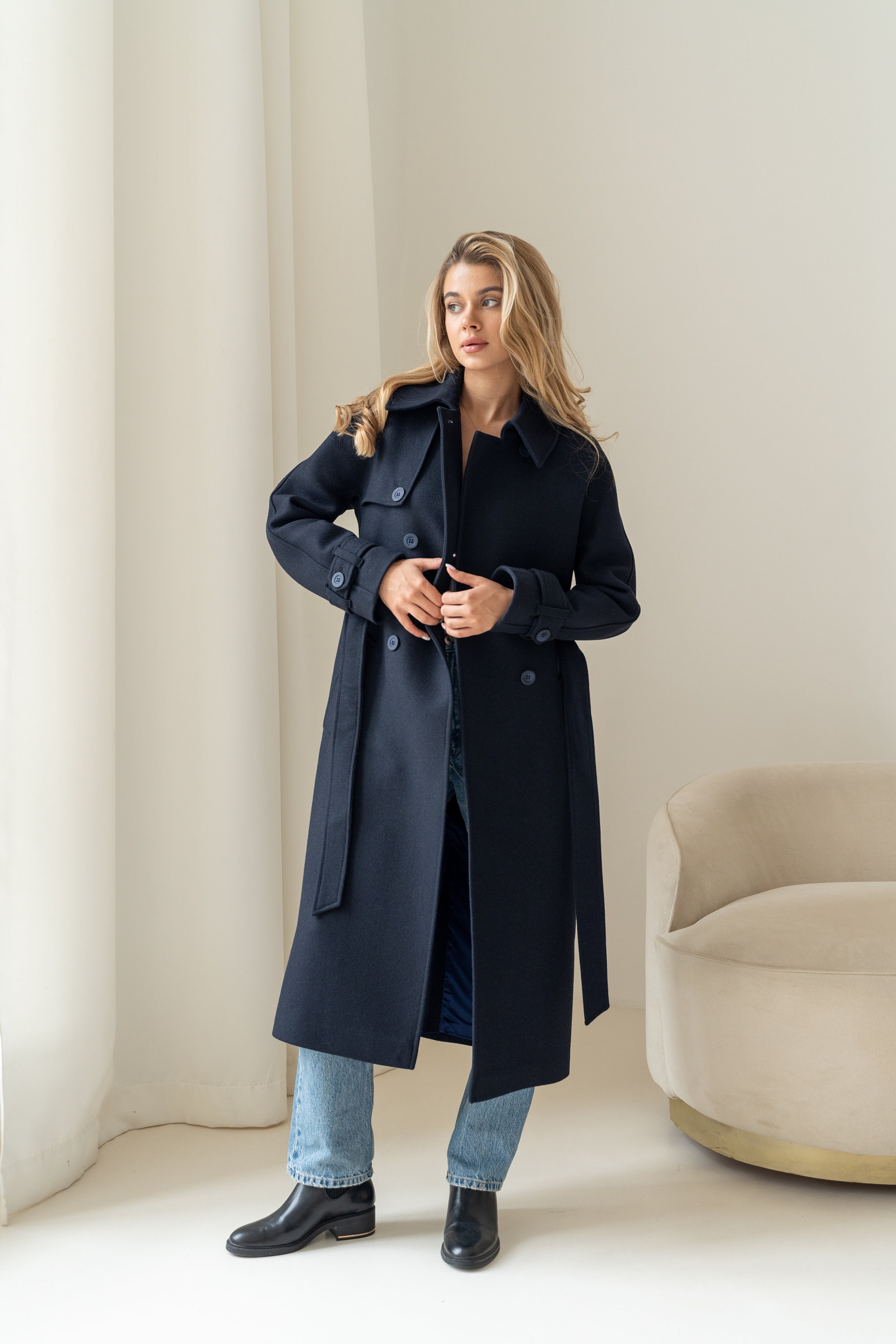 ジャケット・アウター 013052 23AW CLANE DOUBLE WOOL LONG COAT m33983975507_1.jpg