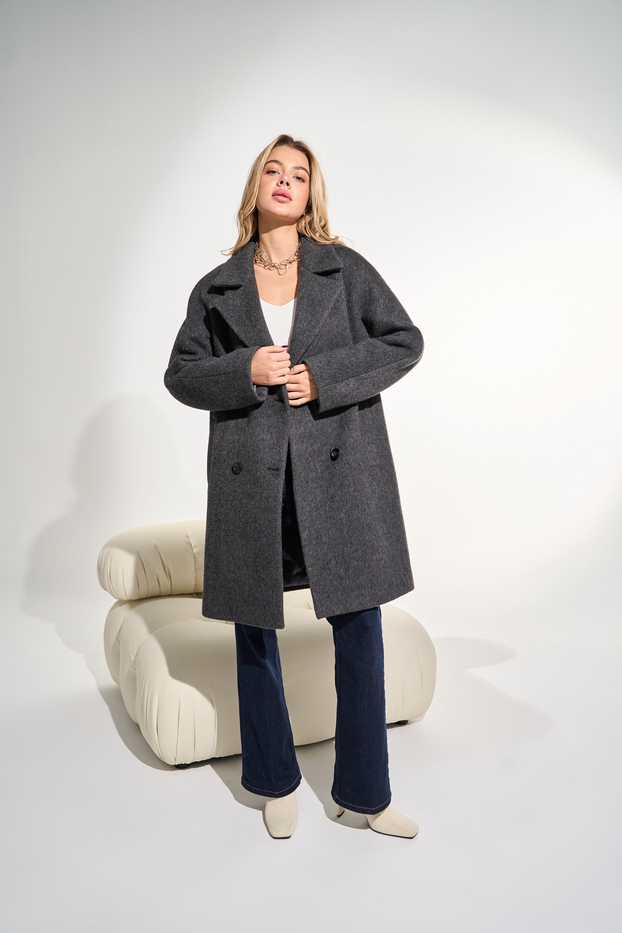 561 Wool Blanket Coat Grey  peak ウール 561 Wool Blanket Coat Grey snow peak ウール 561 Wool Blanket