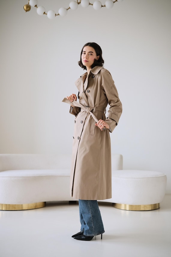 taupe duster coat