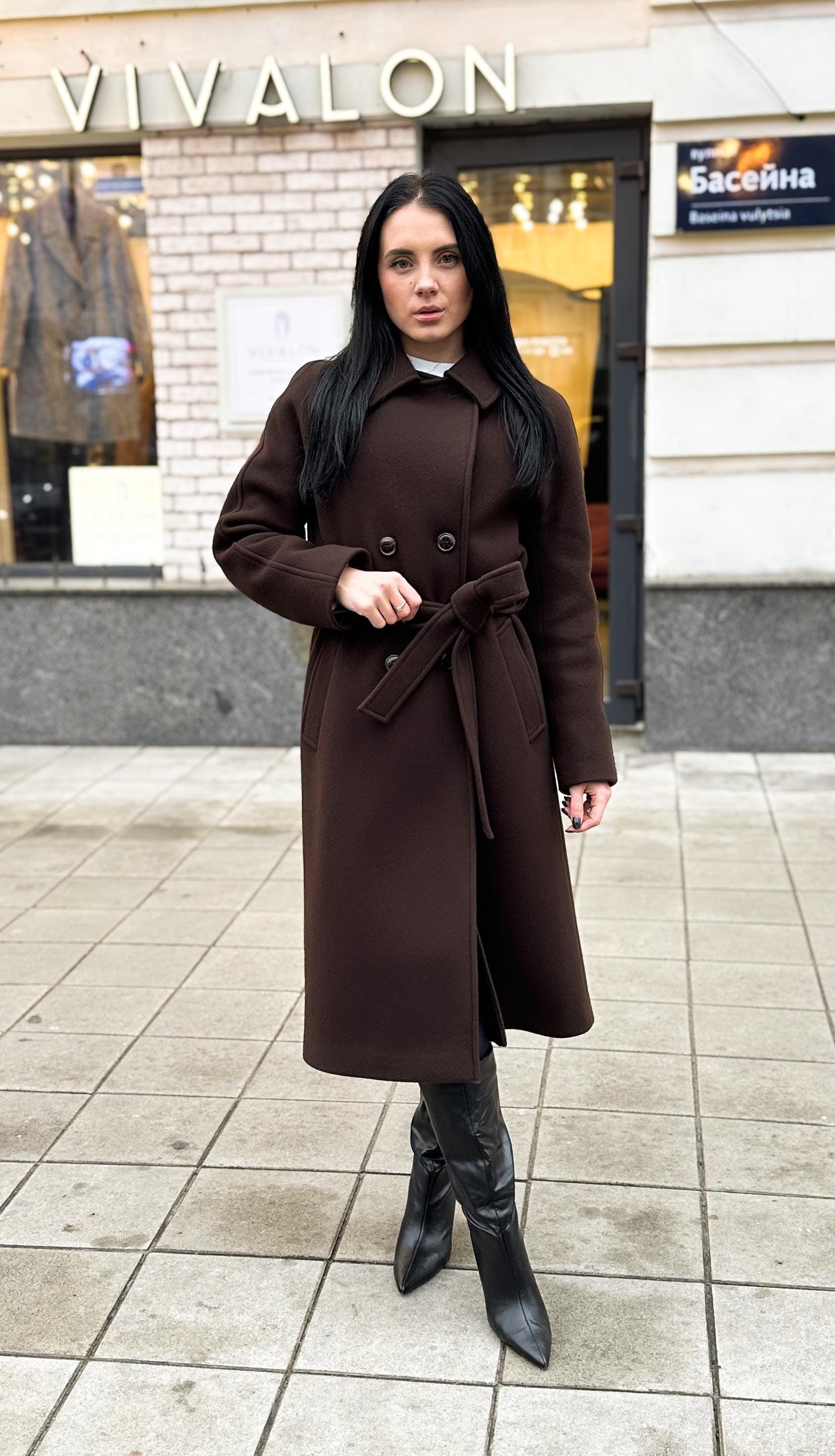 Todayful wool overcoat 38 choco