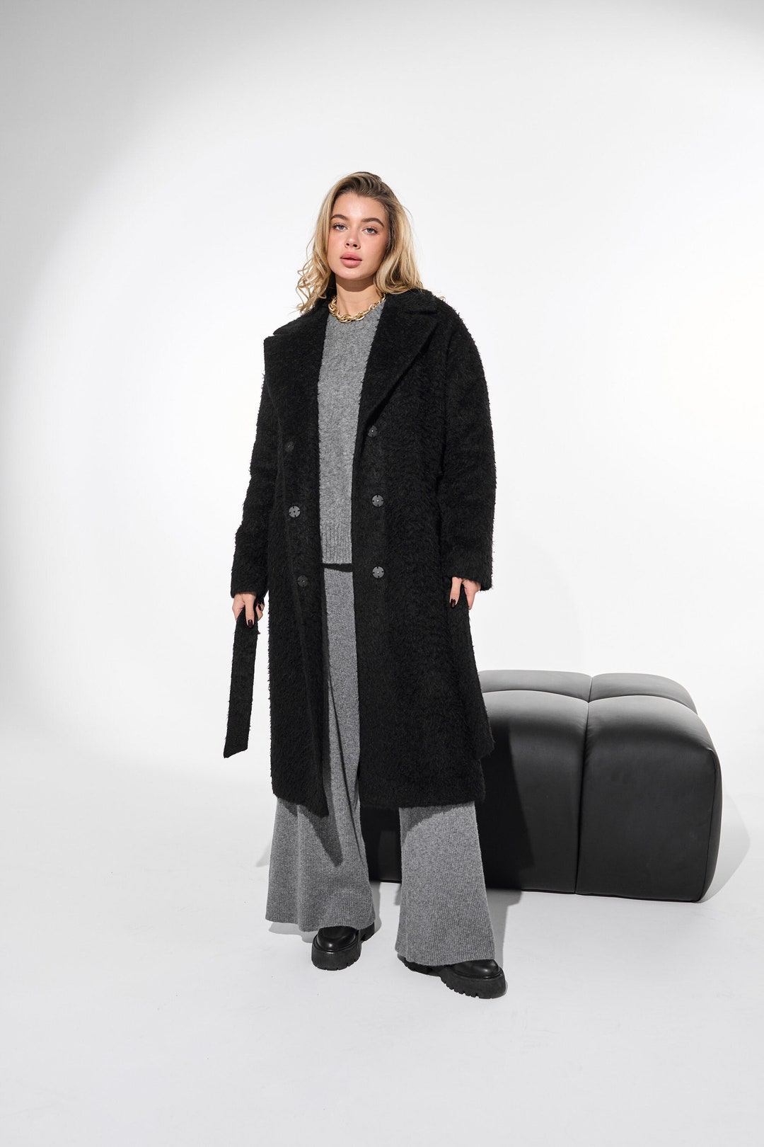 ジャケット ETMON Alpaca Wool Winter Jacket, Charcoal Men's Hooded Baby Alpaca Jacket – Alpaca Collections