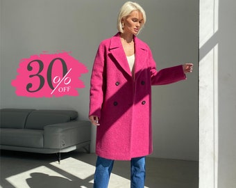 fuchsia peacoat