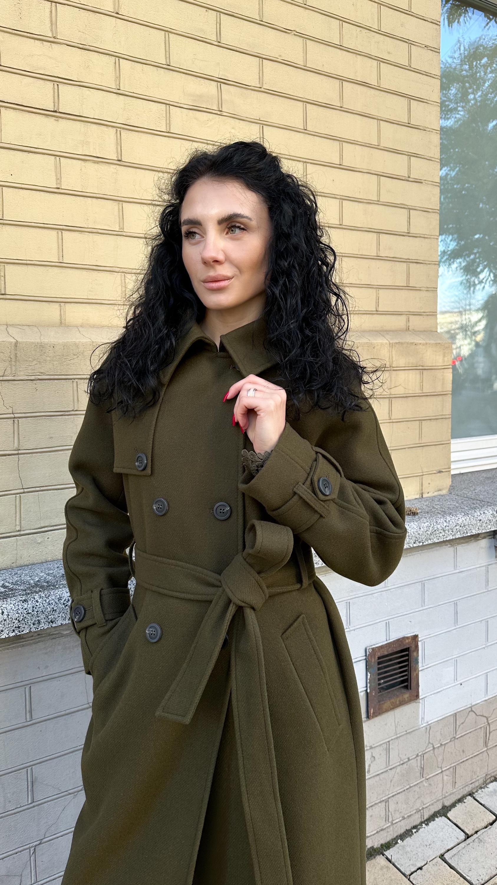 Olive trench coat - Etsy 日本
