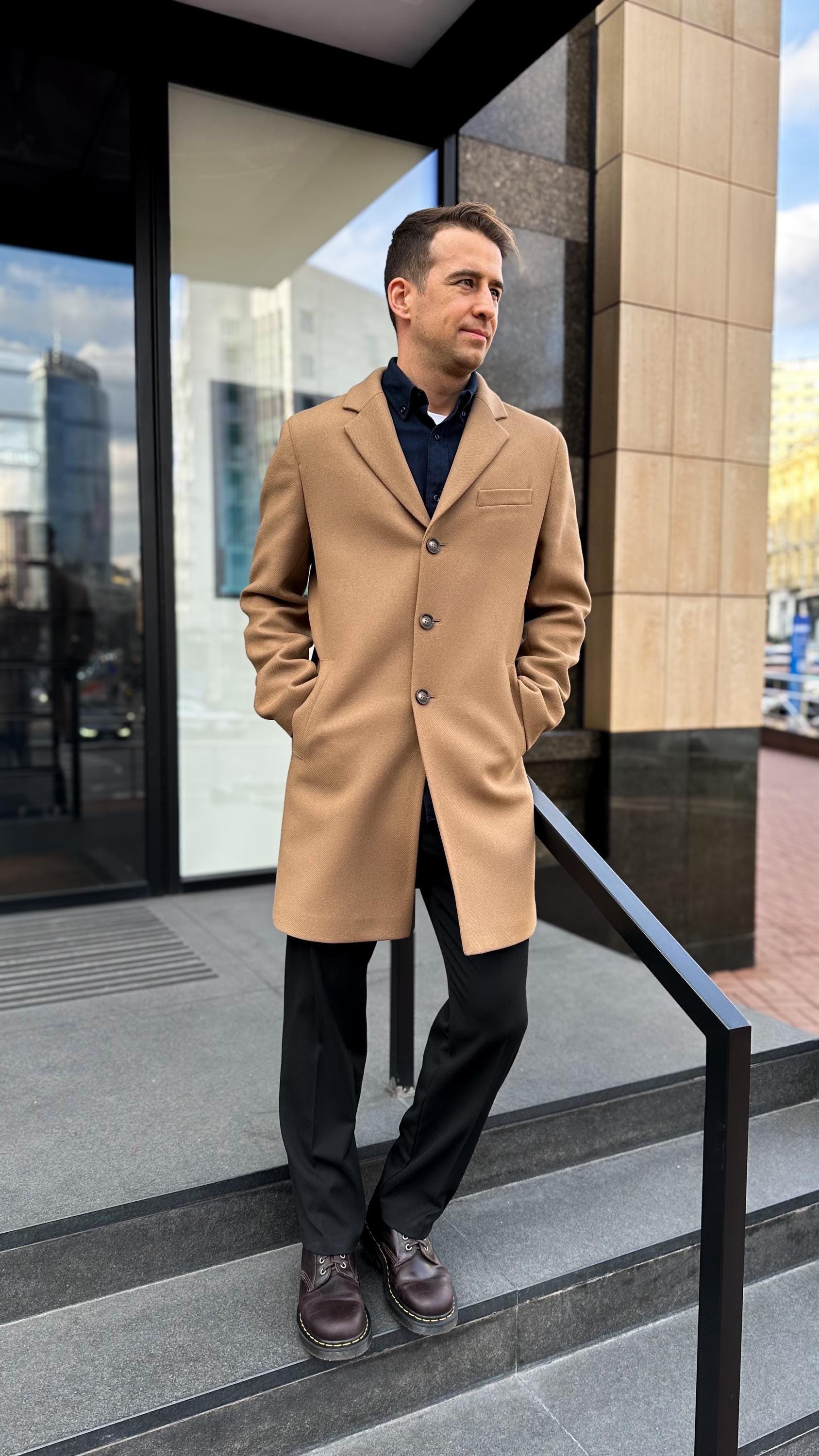 Camel Overcoat Men - Etsy Canada