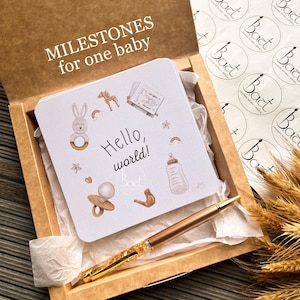 Cartes bébé étape importante |  Cartes Jalon Tender Baby | Cadeau baby shower | Jalon bébé | Jalons nouveau-nés | Accessoires photo | Accessoires photo pour bébé