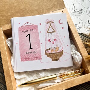 Cartes bébé étape importante |  Cartes Jalon Tender Baby | Cadeau baby shower | Jalon bébé | Jalons nouveau-nés | Accessoires photo | Accessoires photo pour bébé