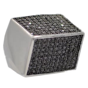 GEOMETRIC QUARTZ RING Silver ring Women&#39;s ring Men&#39;s ring Semi-precious stone ring Men&#39;s jewelry Men&#39;s gift