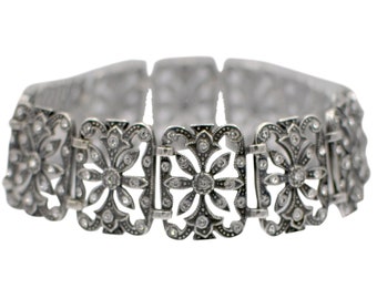 ART DECO, Pulsera de piedras semipreciosas Pulsera brazalete Pulsera de plata 925, pulsera de mujer, joyería art deco Pulsera elegante Pulsera boho