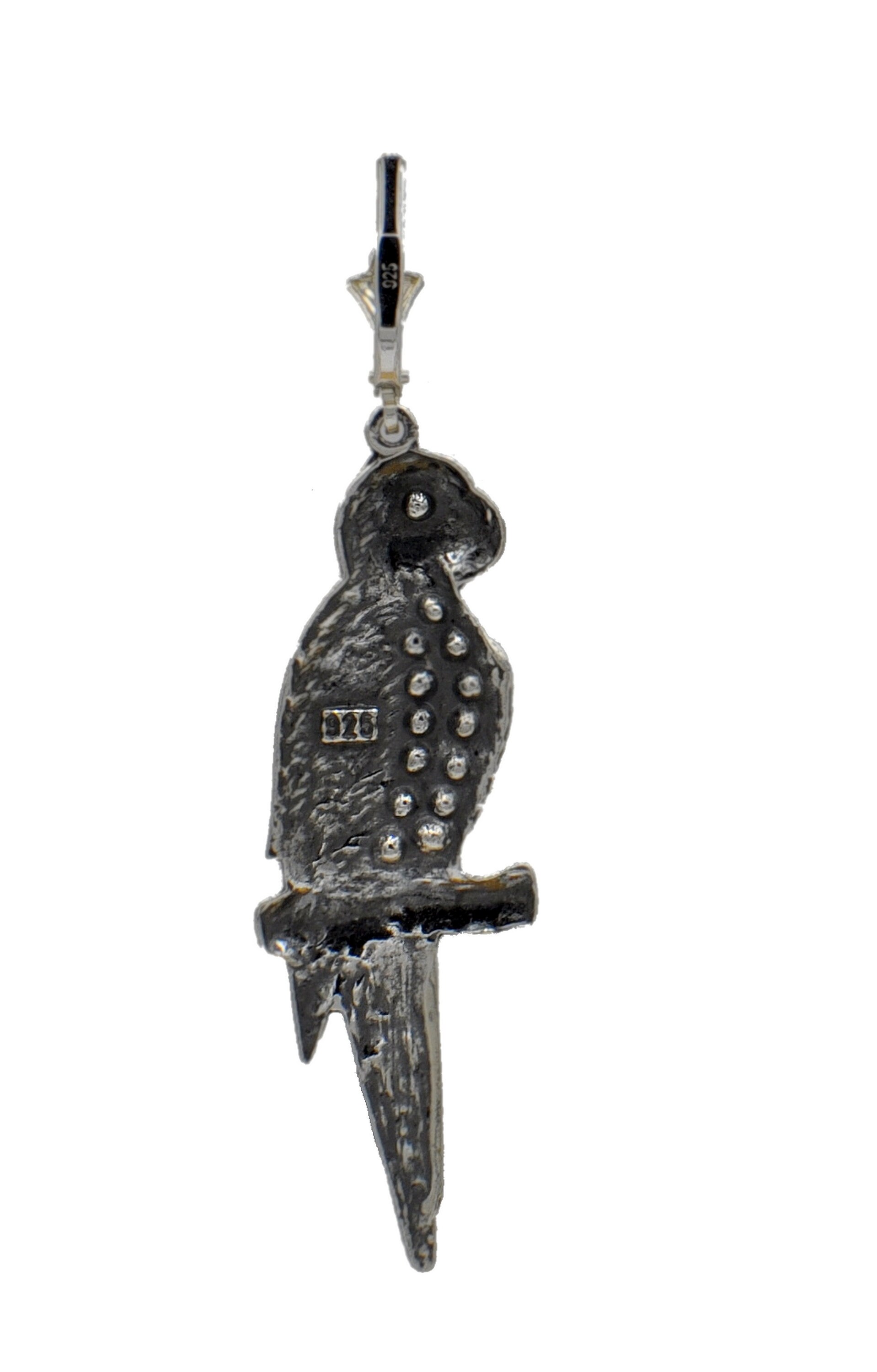 Orecchini Pappagallo In Argento 925 Con Spinello Blu: Gioielli Eleganti E Originali Per Donna